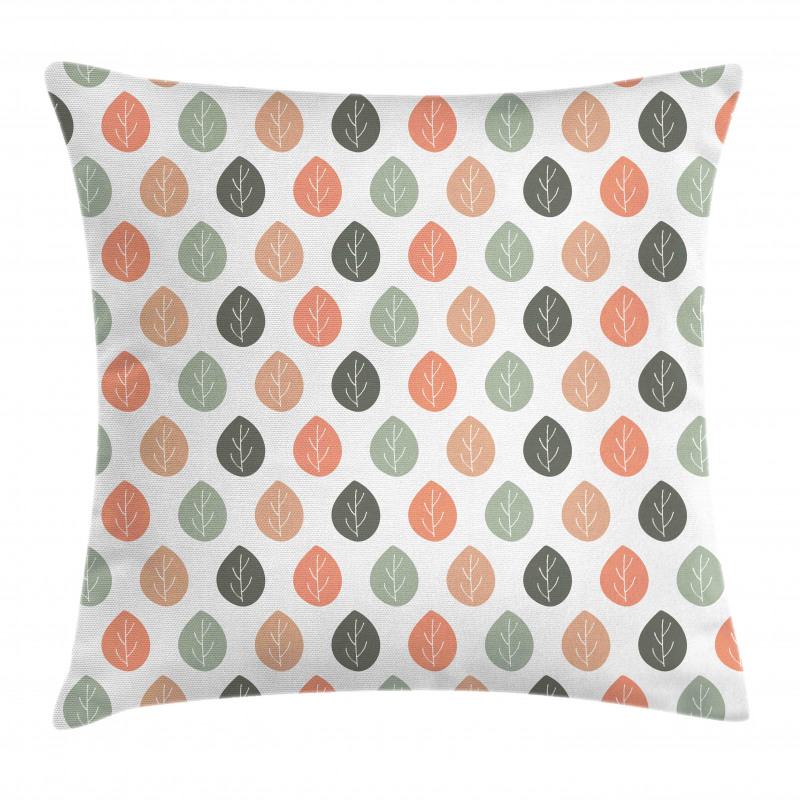 Rhythmic Autumnal Leaves Pillow Cover