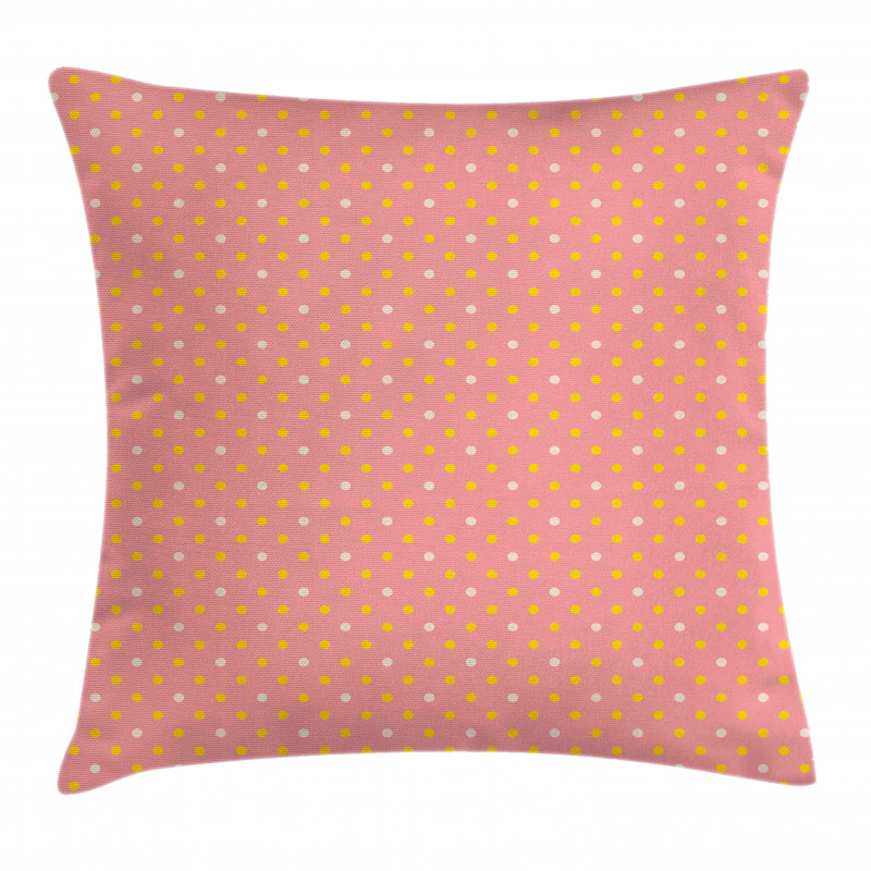 Bicolour Polka Dot Graphic Pillow Cover