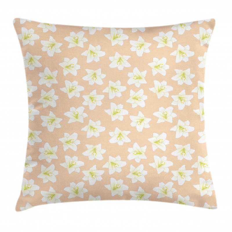 Abstract Lilium Candidum Pillow Cover