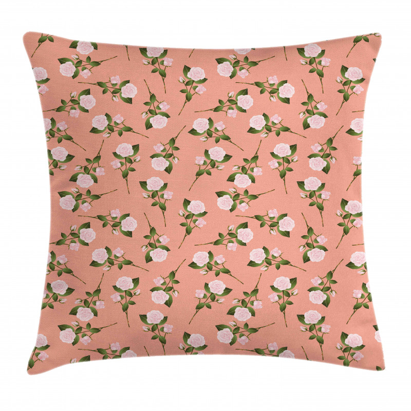 Rose Bouquet Flowers Graphic Pillow Cover