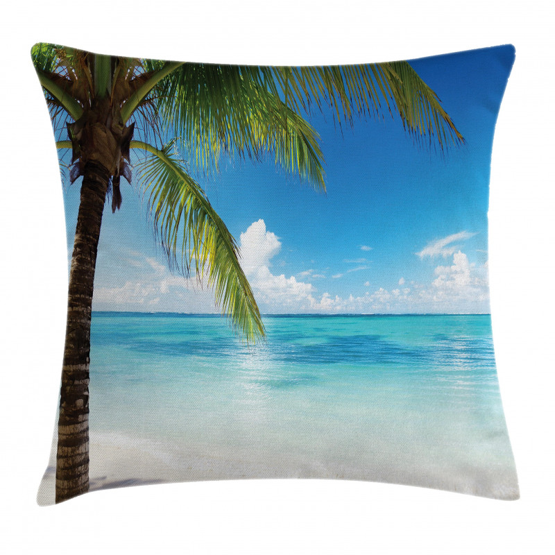 Exotic Beach Shoreline Pillow Cover