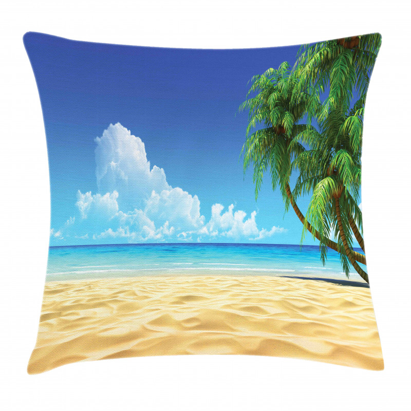 Tropical Leaves Beach Pillow Cover
