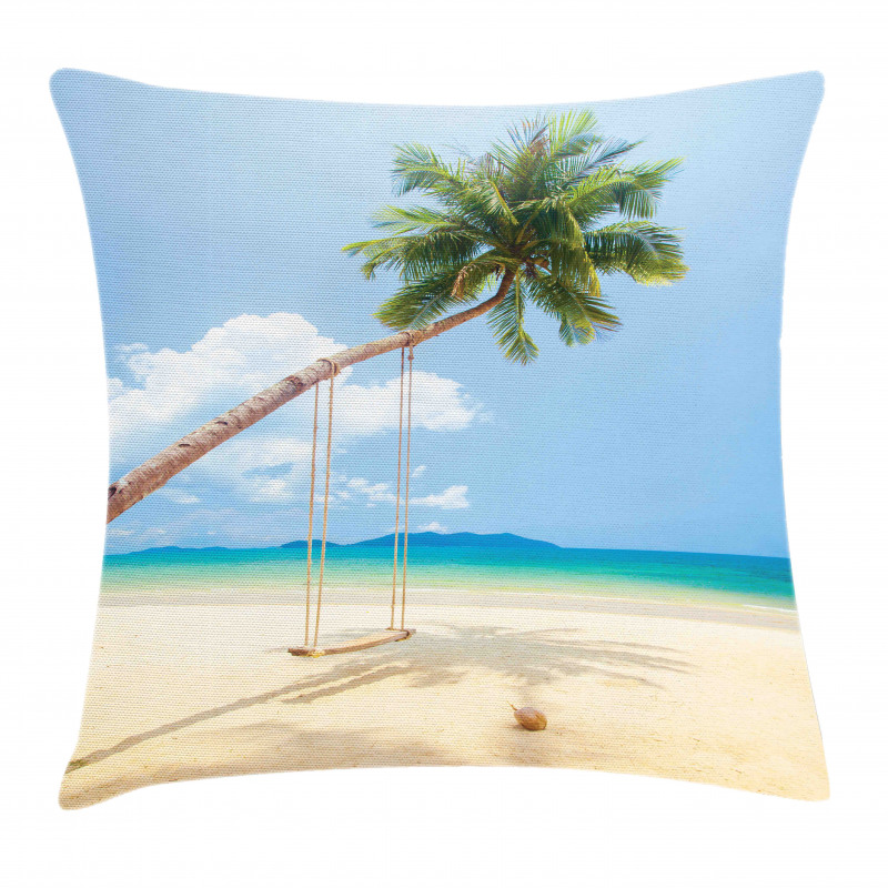 Coconut Palms Island Pillow Cover