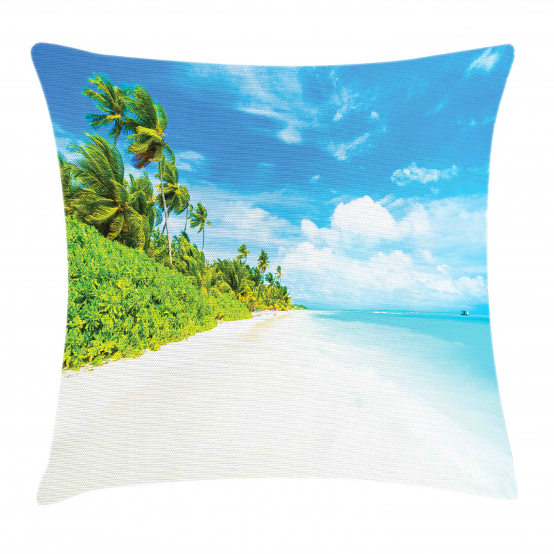 Beach Sea Exotic Palms Pillow Cover