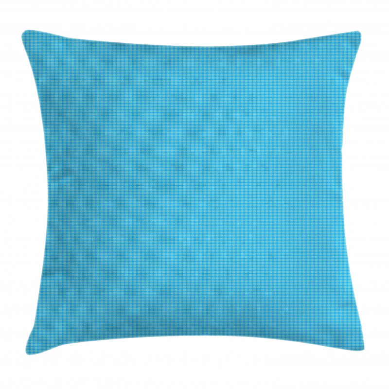 Aqua Tone Layout of Items Pillow Cover