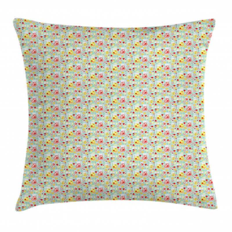 Fresh and Fruity Beverages Pillow Cover