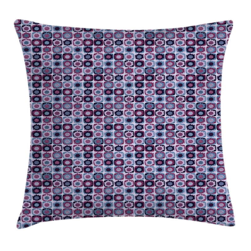 Colorful Flower Art Designs Pillow Cover