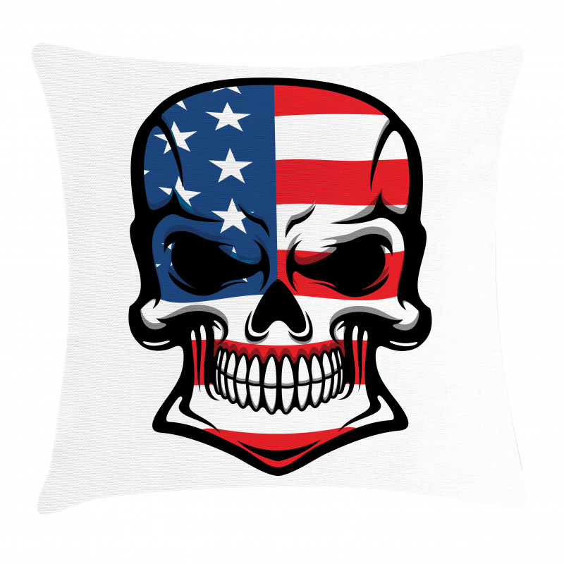 Scary Skull Art Pillow Cover