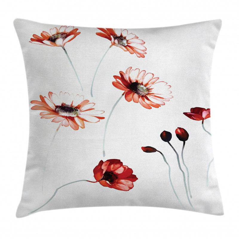 Watercolor Nature Pillow Cover