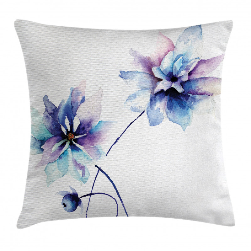 Retro Flowers Pillow Cover