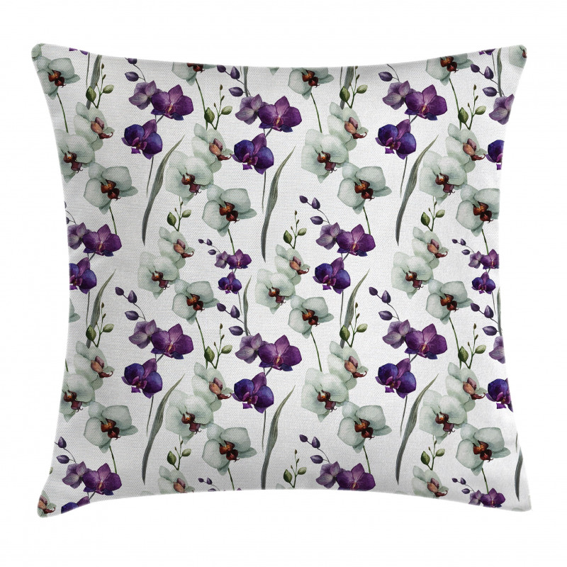 Wild Orchid Bloom Pillow Cover