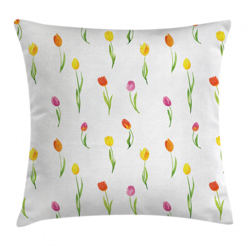 Country Tulips Pillow Cover