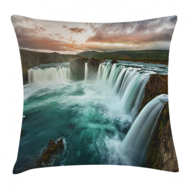 Wild Nature Waterfall Pillow Cover