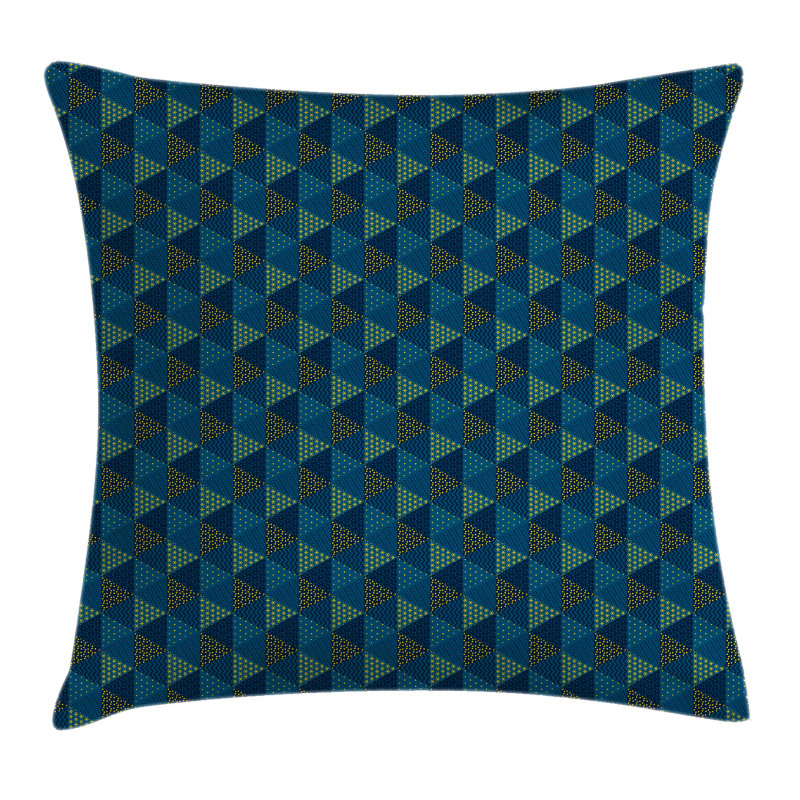 Triangles Themed Abstract Pillow Cover