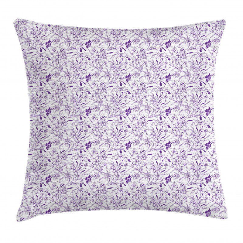 Monochrome Sketch Look Art Pillow Cover