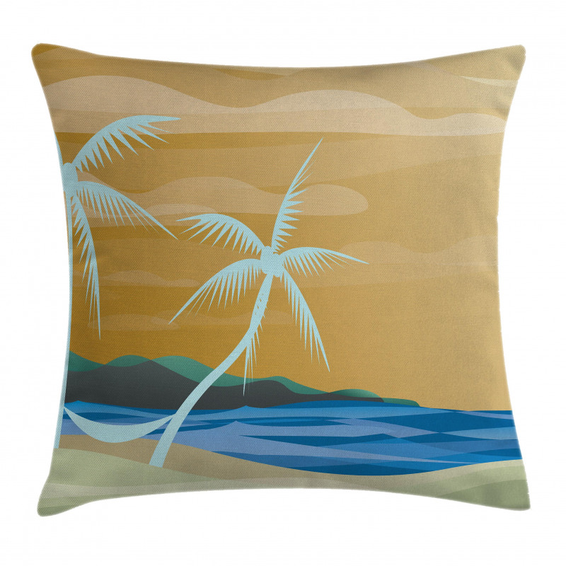 Sandy Exotic Beach Pillow Cover