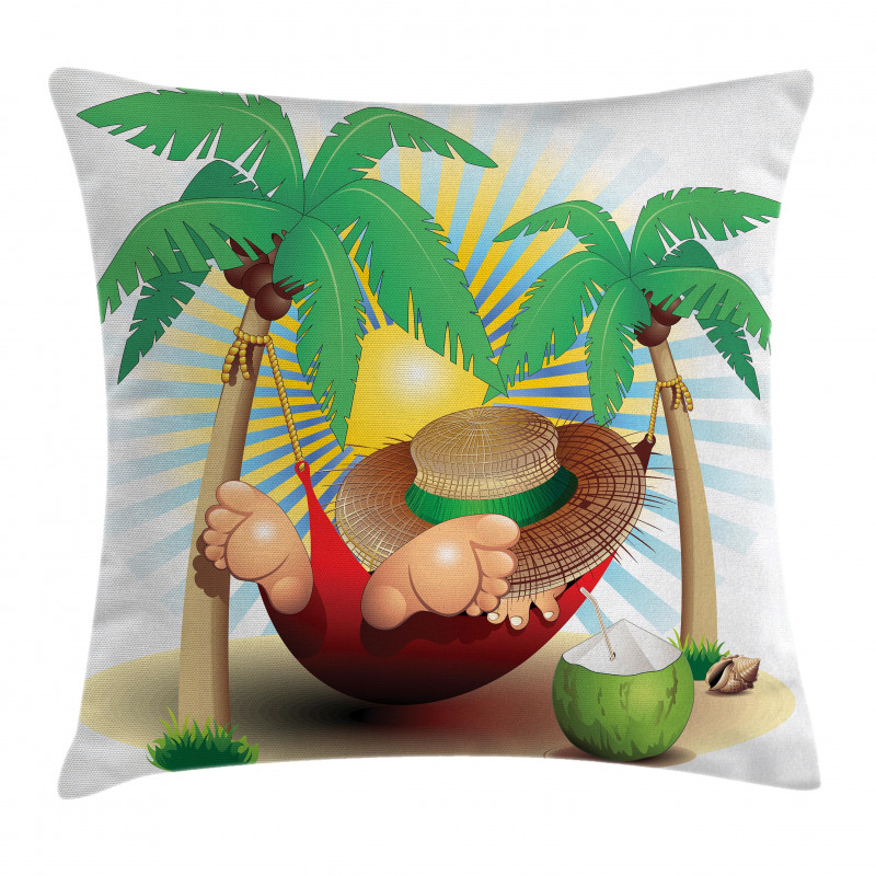 Exotic Summer Paradise Pillow Cover