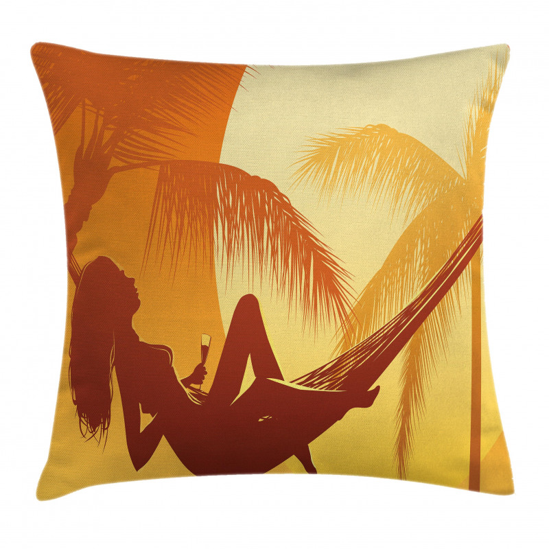 Majestic Sunset View Pillow Cover