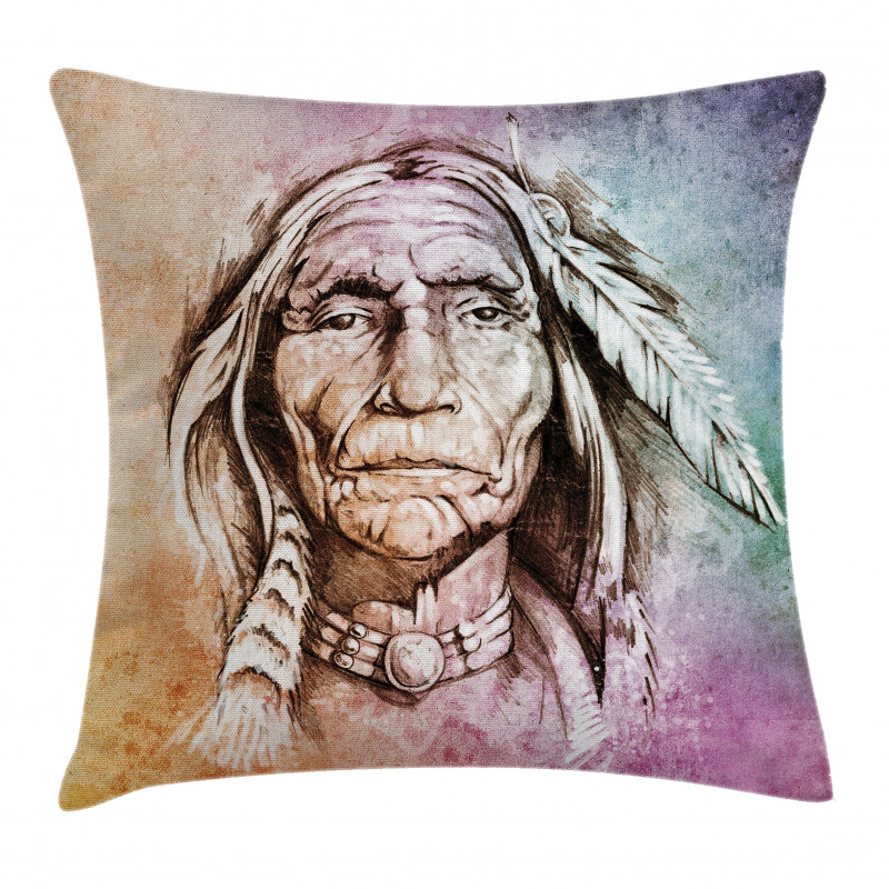 Chief Portrait Pillow Cover