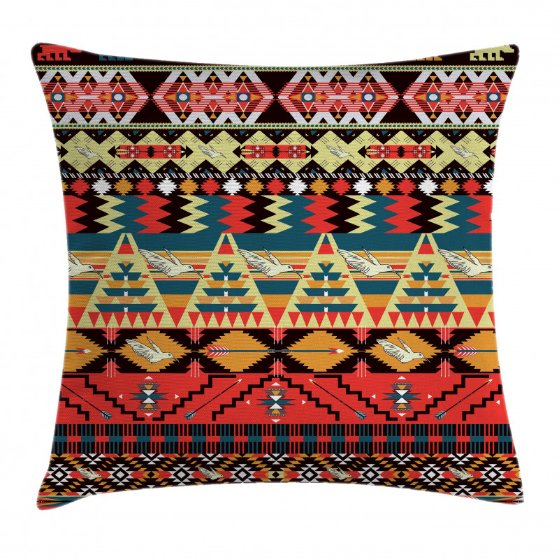 Flowers Arrows Pillow Cover