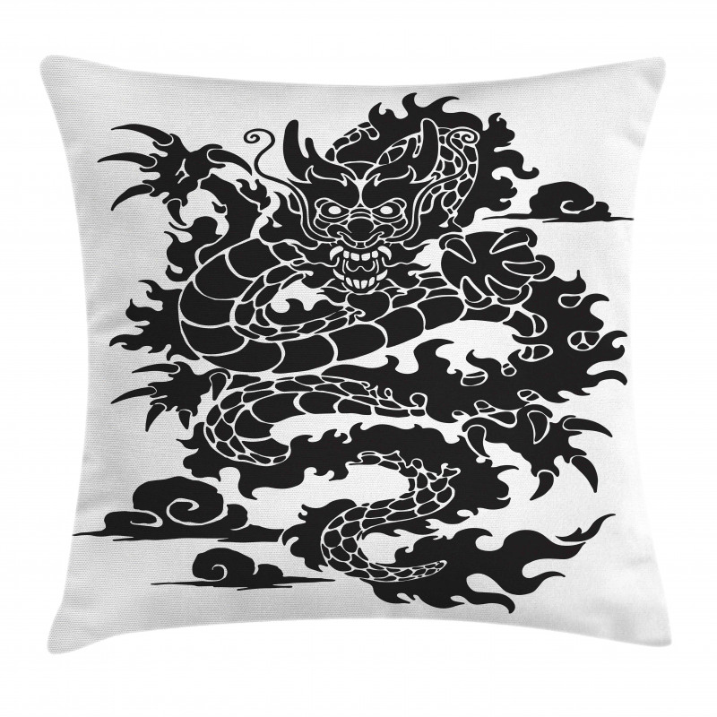 Cultural Chinese Silhouette Pillow Cover