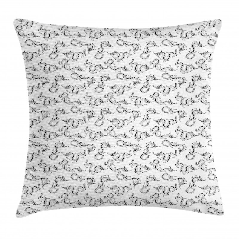 Long Fairytale Creature Art Pillow Cover