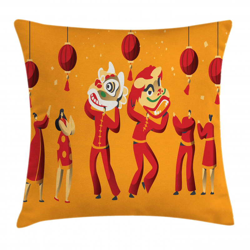 Chinese New Year Celebration Pillow Cover