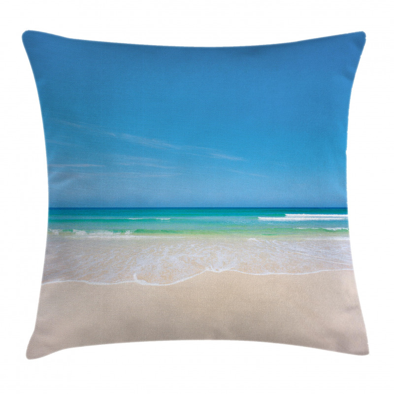 Paradise Sunny Sky Scene Pillow Cover