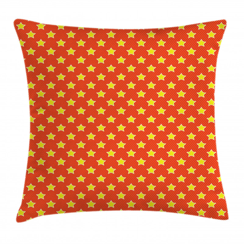 Pop Art Style Comic Motifs Pillow Cover