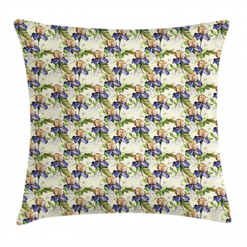 Watercolor Style Tropic Art Pillow Cover