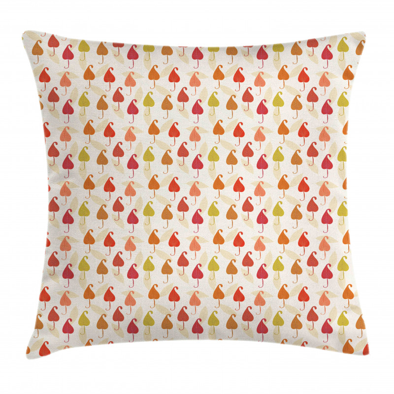Abstract Autumn Leaf Art Pillow Cover