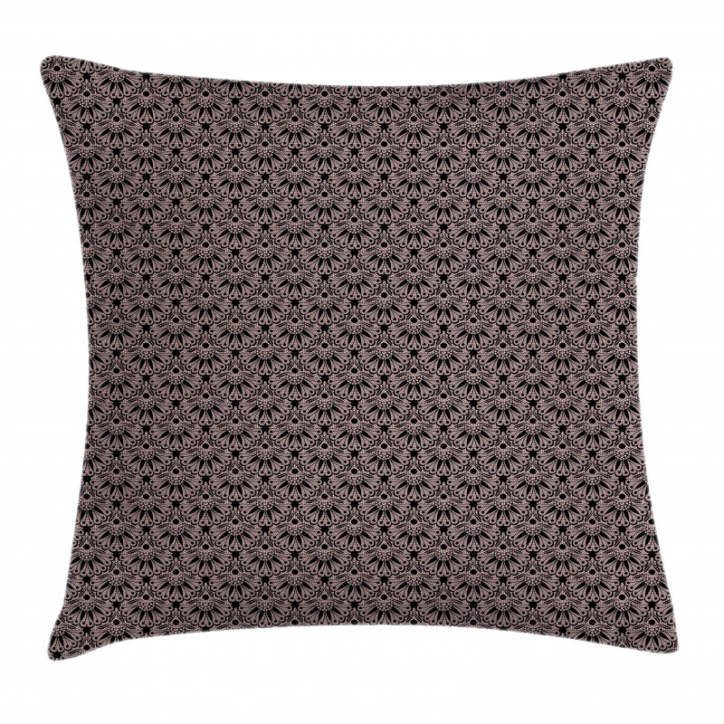 Lace Style Romantic Motifs Pillow Cover