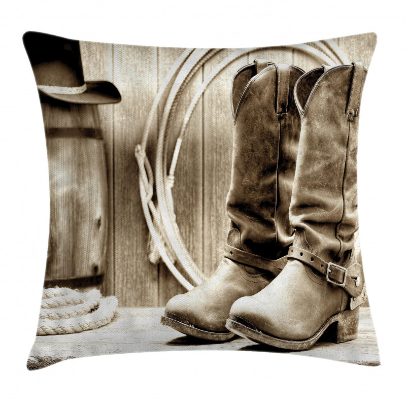 Wild Vintage Rodeo Pillow Cover