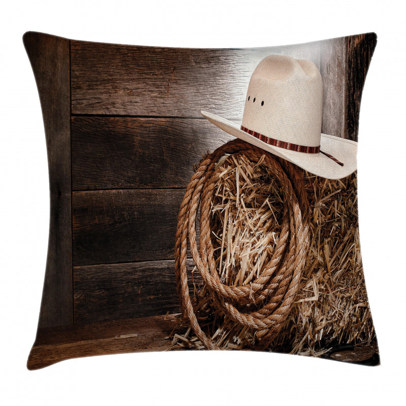 Wooden Folk Robe Hat Pillow Cover