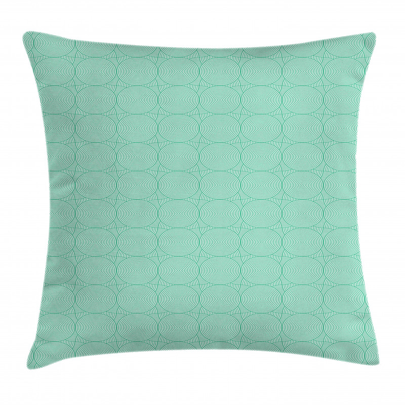 Monochrome Concentric Circles Pillow Cover