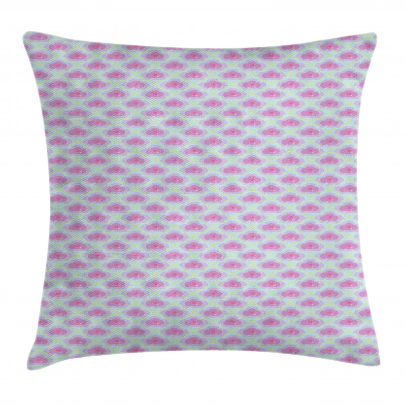 Grunge Colorful Clouds Pillow Cover