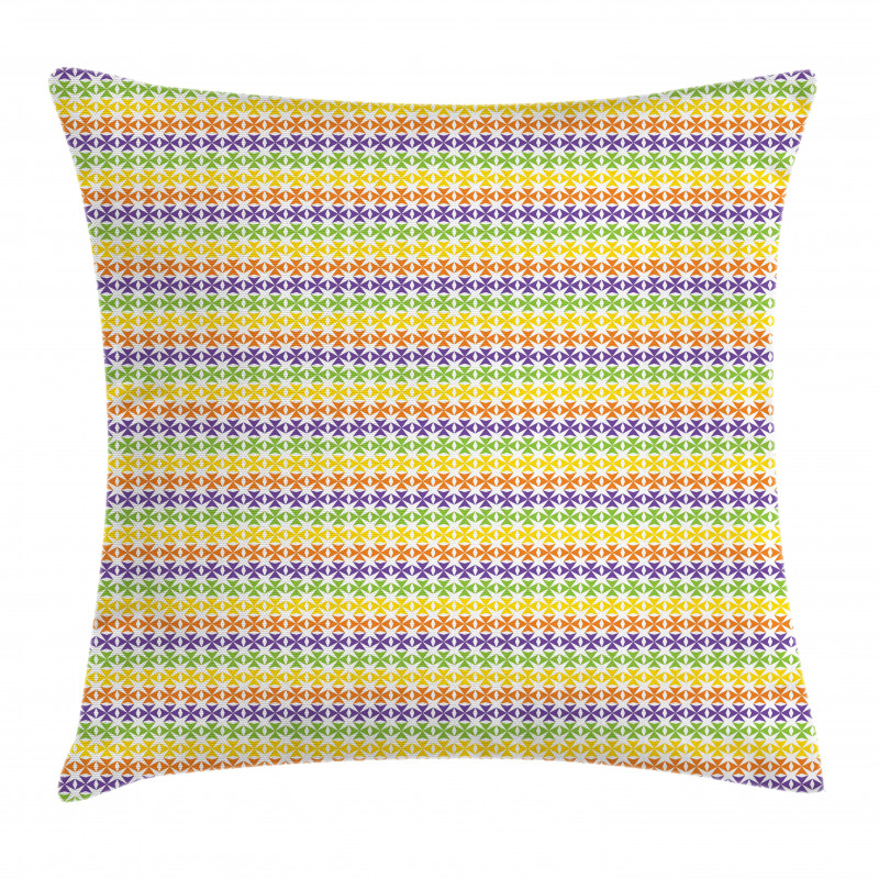 Horizontal Mini Triangles Pillow Cover