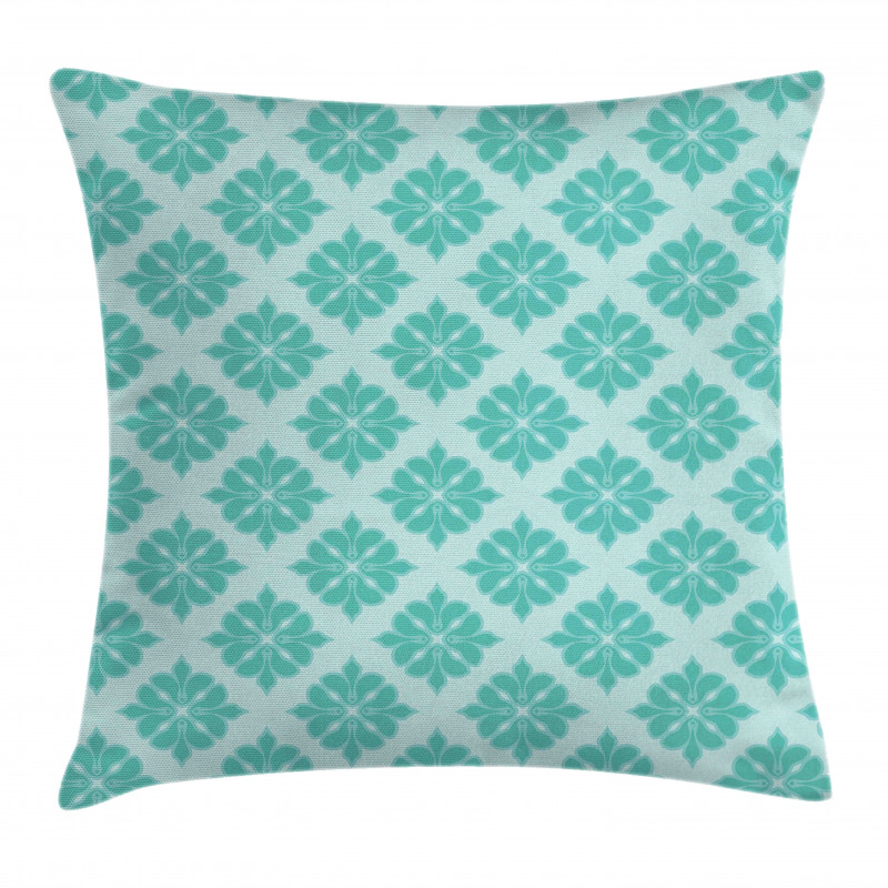 Monochrome Meadow Leafy Pillow Cover