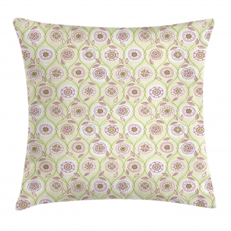 Vintage Flowers Spring Art Pillow Cover