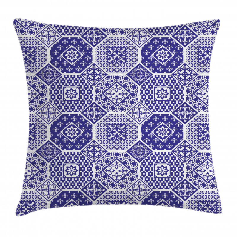 Rhythmic Flowers Motifs Pillow Cover