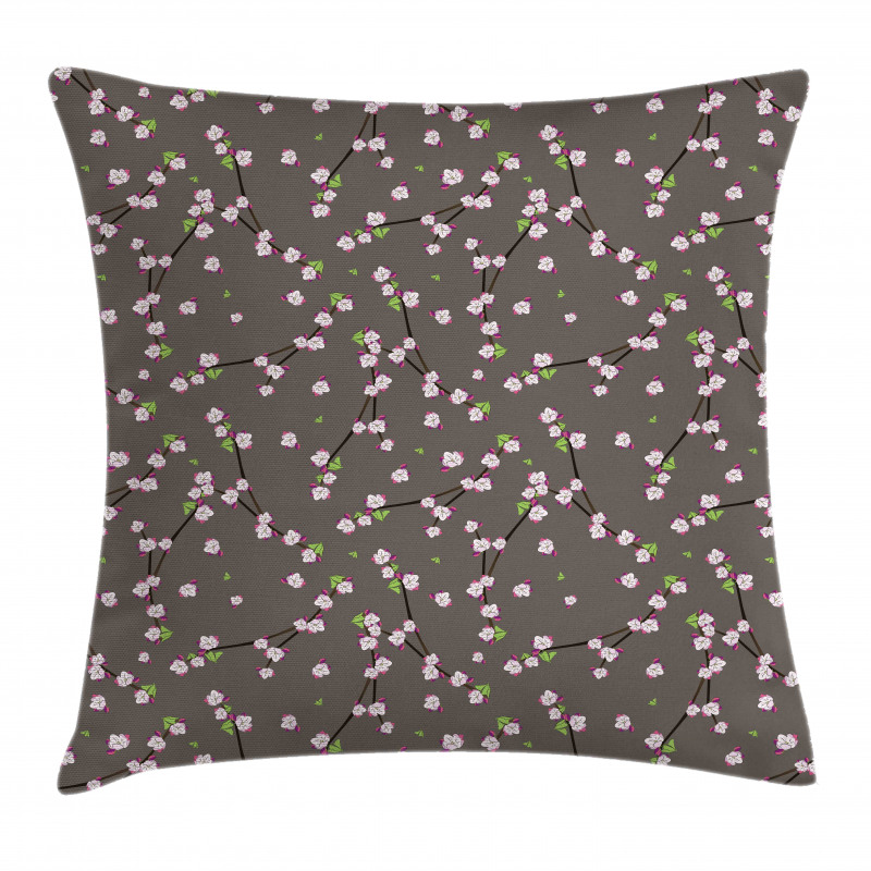 Blossoming Branches Twigs Pillow Cover