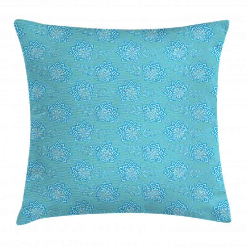 Pointy Petals Flowers Leaves Pillow Cover