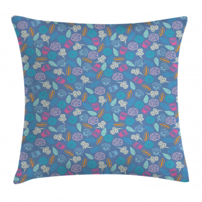 Maple Flowers Plants Leaves Pillow Cover