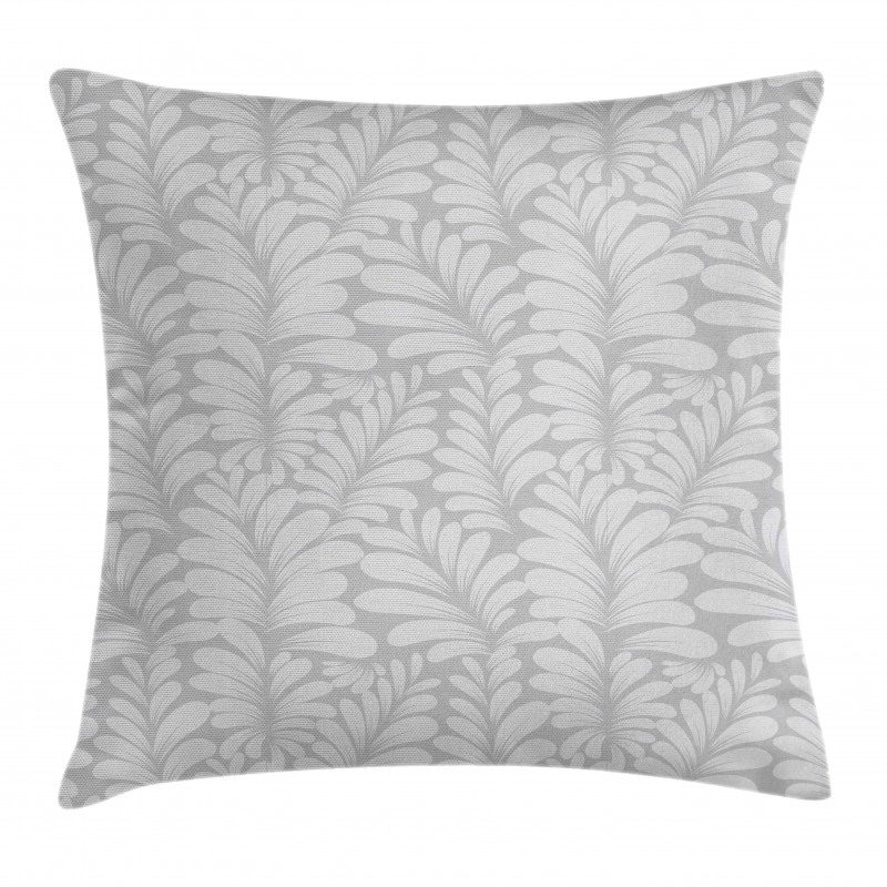 Tropical Leaf Silhouettes Pillow Cover