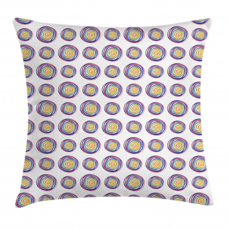 Circles in Whirlpool Art Pillow Cover