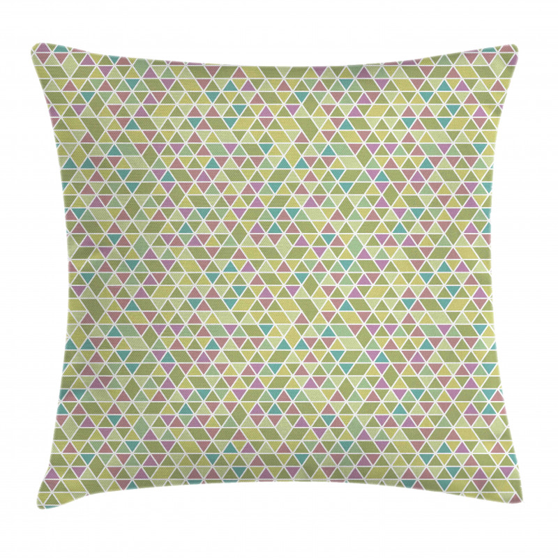 Art Colorful Triangles Pillow Cover