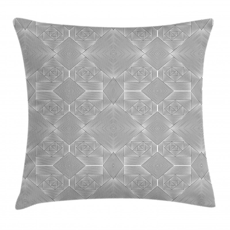 Contemporary Stripe Motif Pillow Cover