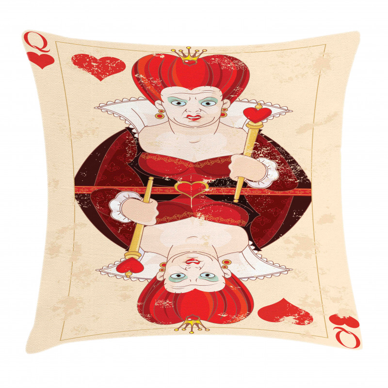 Queen Cards Pillow Cover