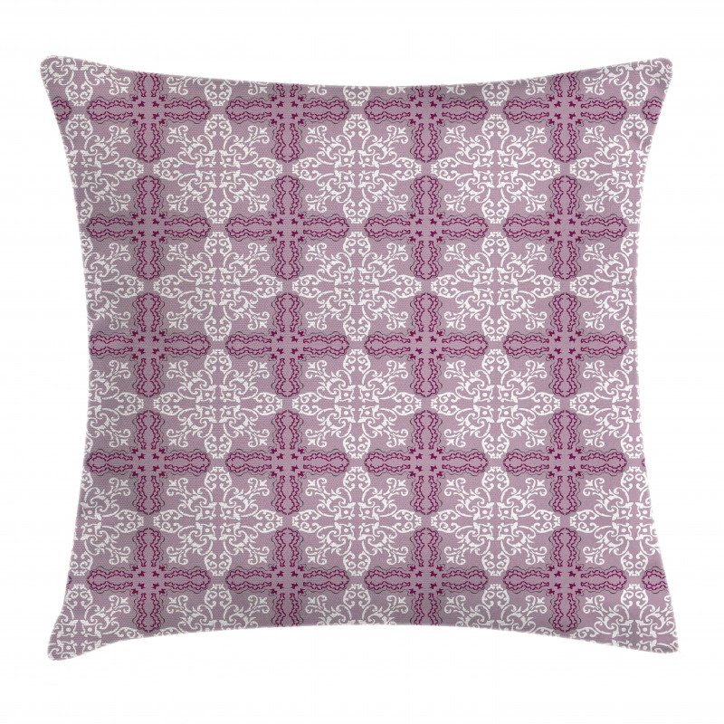 Damask Swirls Repetition Pillow Cover