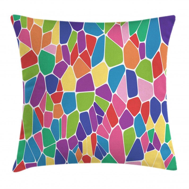 Irregular Colorful Cells Pillow Cover